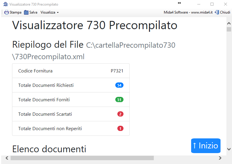 visualizzatore 730 precompilato